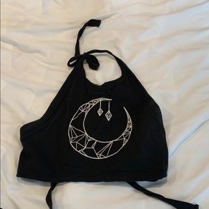 Black halter top